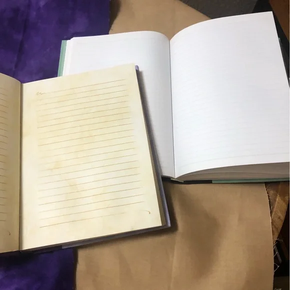 Two Lined Paper Hard Cover Writing Journals - Picture 2 of 2